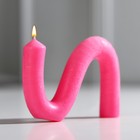 Свеча интерьерная «Волна», розовая - фото 9954970