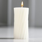 Свеча интерьерная «Витая», белая - Фото 1