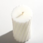 Свеча интерьерная «Витая» столбик, белая, 7.2×3.5 см - Фото 2