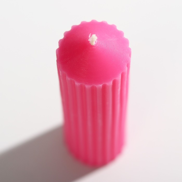 Свеча интерьерная столбик «Эстетика», розовая - фото 1908982410