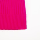 Шапка женская зимняя, цвет розовый, размер 52-56 - фото 67338