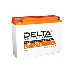 

Аккумуляторная батарея Delta CT 1216, 16 Ач, 12 Вольт, О/П, стартерный ток 200 А