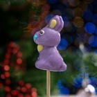 Карамель на палочке "Кролик", сиреневый, 17 г - Фото 1