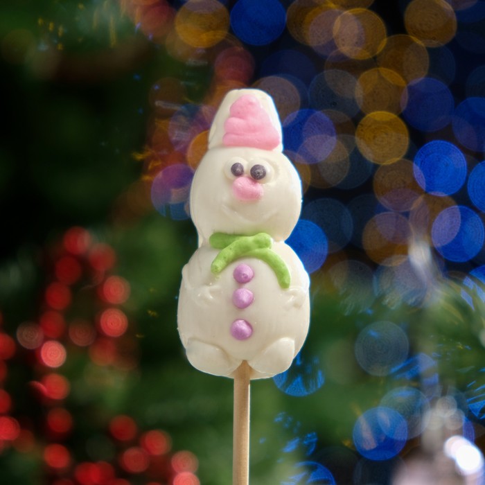 Карамель на палочке "Новогодний микс", снеговик, 22 г - Фото 1