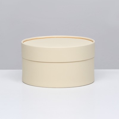 Подарочная коробка "Крема" кремовая, завальцованная без окна, 18 х 10 см