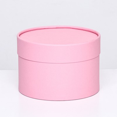 Подарочная коробка "Нежность" розовая, завальцованная без окна, 16 х 9 см