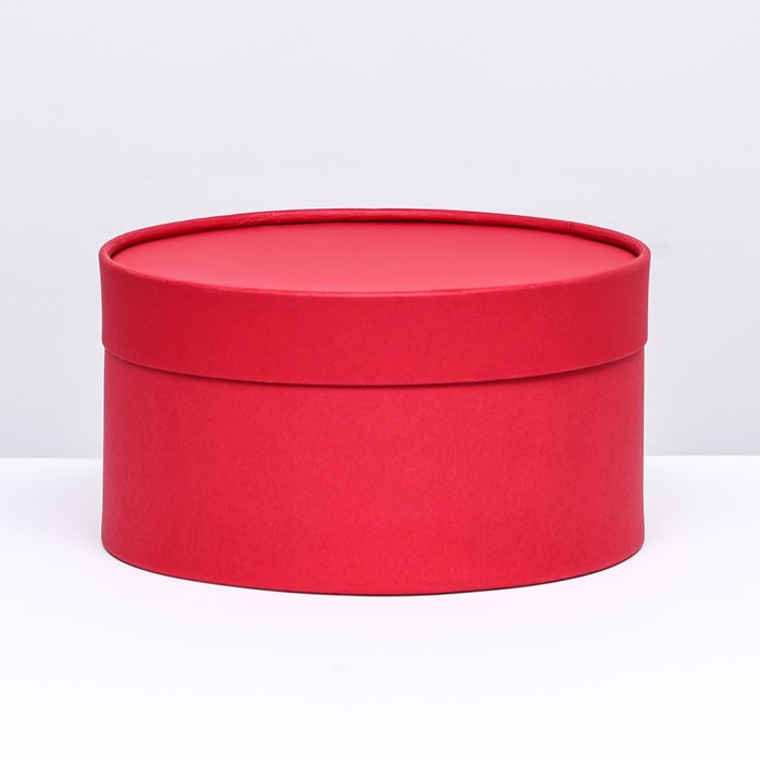 Подарочная коробка "Рубин" красный, завальцованная без окна, 21 х 11 см - Фото 1