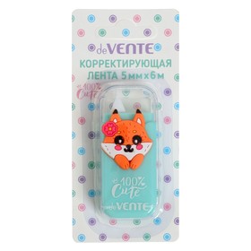 Корректирующая лента 5 мм х 6 м, deVENTE 100% Cute. Fox фронт аппликатор, в блистере 7840907