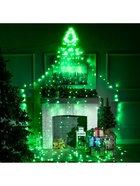 Светодиодная фигура «Ёлка» 3.5 м, пластик, 9 нитей, 31 В, свечение зелёное - Фото 4