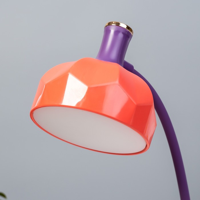 Настольная лампа Эдельс LED 3Вт 3000-6000К USB АКБ оранжевый 12,5х12,5х39,5 см RISALUX - фото 1907521035