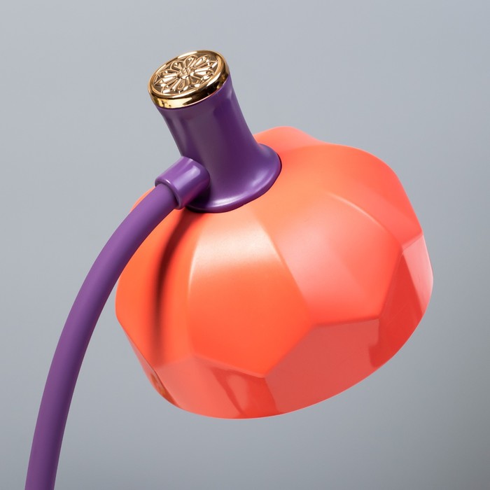Настольная лампа Эдельс LED 3Вт 3000-6000К USB АКБ оранжевый 12,5х12,5х39,5 см RISALUX - фото 1907521037