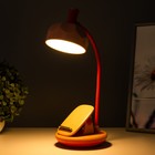 Настольная лампа Эдельс LED 3Вт 3000-6000К USB АКБ розовый 12,5х12,5х39,5 см RISALUX - Фото 3