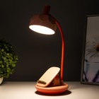 Настольная лампа Эдельс LED 3Вт 3000-6000К USB АКБ розовый 12,5х12,5х39,5 см RISALUX - Фото 4