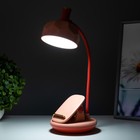 Настольная лампа Эдельс LED 3Вт 3000-6000К USB АКБ розовый 12,5х12,5х39,5 см RISALUX - Фото 5