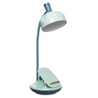 Настольная лампа Эдельс LED 3 Вт 3000-6000К USB АКБ лазурный 12.5×12.5×39.5 см RISALUX - Фото 17