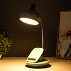 Настольная лампа Эдельс LED 3 Вт 3000-6000К USB АКБ лазурный 12.5×12.5×39.5 см RISALUX - Фото 3