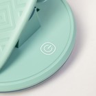 Настольная лампа Эдельс LED 3 Вт 3000-6000К USB АКБ лазурный 12.5×12.5×39.5 см RISALUX - Фото 9