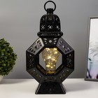 Ночник "Сказочная лампа" LED от батареек 3хААА черный 12х18х32 см RISALUX - фото 21754405