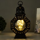 Ночник "Сказочная лампа" LED от батареек 3хААА черный 12х18х32 см RISALUX - фото 21754406