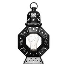 Ночник "Сказочная лампа" LED от батареек 3хААА черный 12х18х32 см RISALUX - фото 21754411