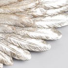 Сувенир полистоун настенный декор "Серебряные крылья" набор 2 шт  размер крыла 18х41х6 см - фото 9751162