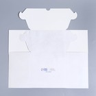 Коробка для капкейков, кондитерская упаковка с окном, 4 ячейки «Синие цветы», 16 х 16 х 10 см - Фото 7