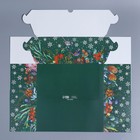 Коробка складная на 9 капкейков с окном «Зимний сад», 25 х 25 х 10 см, Новый год - Фото 5