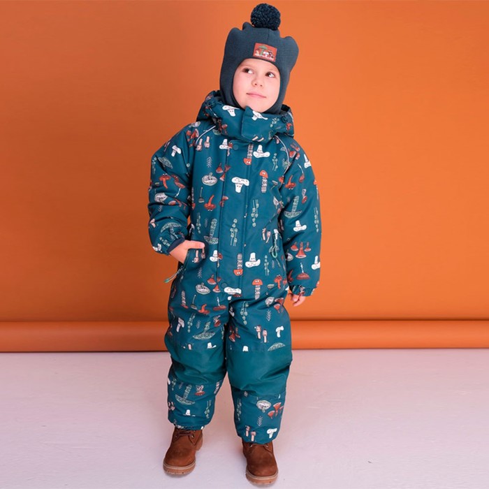 Комбинезон для мальчиков, рост 98 см, цвет изумрудный - Фото 1