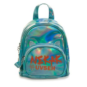 Сумка-рюкзак для девочек, размер 18,5x12x19 см, цвет голубой