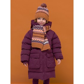 Пальто для девочек, рост 110 см, цвет фиолетовый