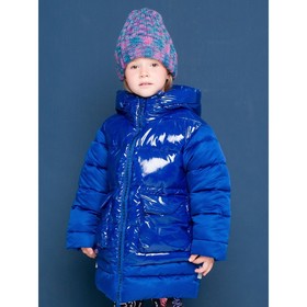 Пальто для девочек, рост 110 см, цвет синий