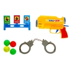 Пистолет «Меткий стрелок», с шариками и наручниками, цвета МИКС - Фото 2