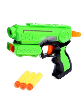 Пистолет «Меткий стрелок», стреляет мягкими пулями, цвета МИКС