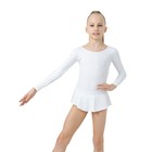 Купальник для гимнастики и танцев Grace Dance, р. 30, цвет белый - Фото 2