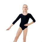 Купальник для гимнастики и танцев Grace Dance, р. 30, цвет чёрный - Фото 2
