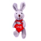 Мягкая игрушка «Кролик с сердцем», на брелоке, цвета МИКС - фото 6688211