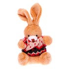 Мягкая игрушка «Кролик», на подвесе, в кофте, цвета МИКС - Фото 1