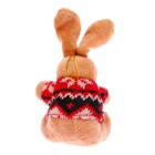 Мягкая игрушка «Кролик», на подвесе, в кофте, цвета МИКС - Фото 2