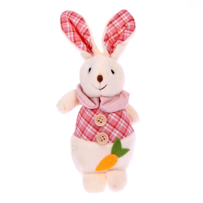 Мягкая игрушка «Кролик с морковкой», цвета МИКС - Фото 1