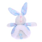 Мягкая игрушка «Кролик», в цветок, на подвесе, цвета МИКС - Фото 1