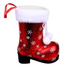 Конфетница «Сапожок», снежинки - фото 23026585