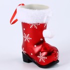 Конфетница «Сапожок», снежинки - фото 23026587