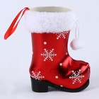 Конфетница «Сапожок», снежинки - фото 23026588