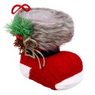 Конфетница «Сапожок», с поясом, цвет красный - Фото 1