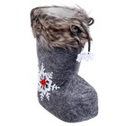 Конфетница «Сапожок», снежинка, цвет серый - фото 3013030