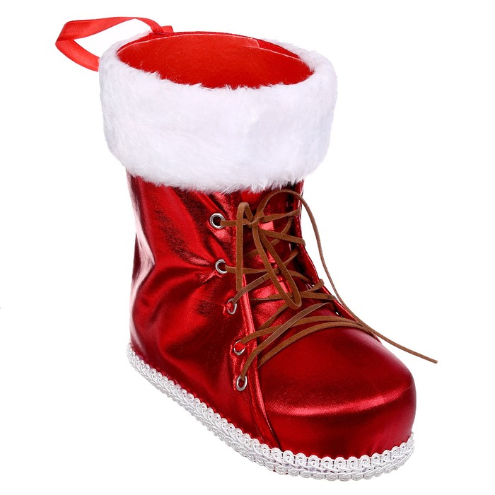 Конфетница «Сапожок», цвет красный - Фото 1