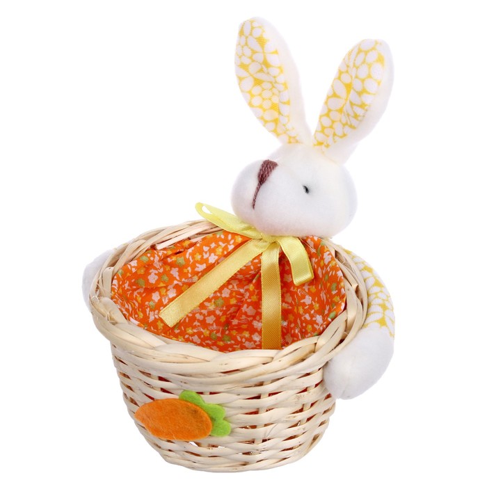 Конфетница «Кролик с морковкой», цвета МИКС - Фото 1