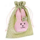 Мешок для подарков «Кролик», 16.5 × 14 см, цвета МИКС - фото 24996917