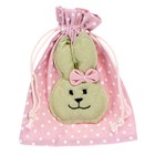 Мешок для подарков «Кролик», 16.5 × 14 см, цвета МИКС - фото 24996921
