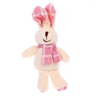 Мягкая игрушка «Кролик в шарфе», на подвеске, цвета МИКС - фото 4519496